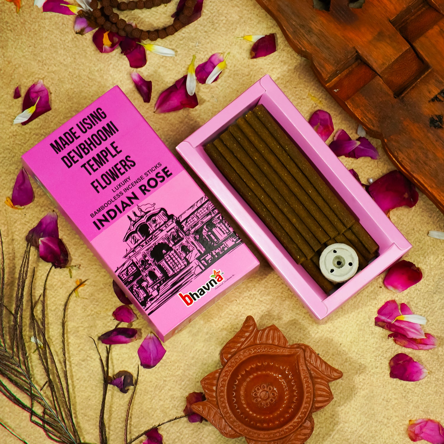 Rose Bambooless Incense Stick