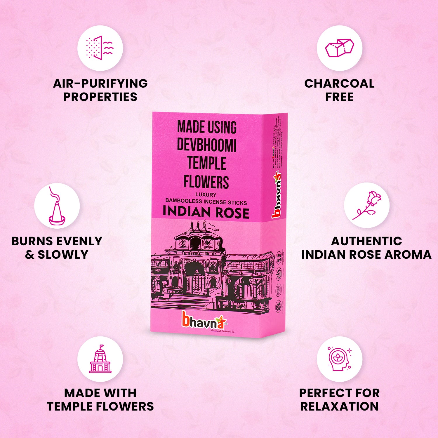 Rose Bambooless Incense Stick