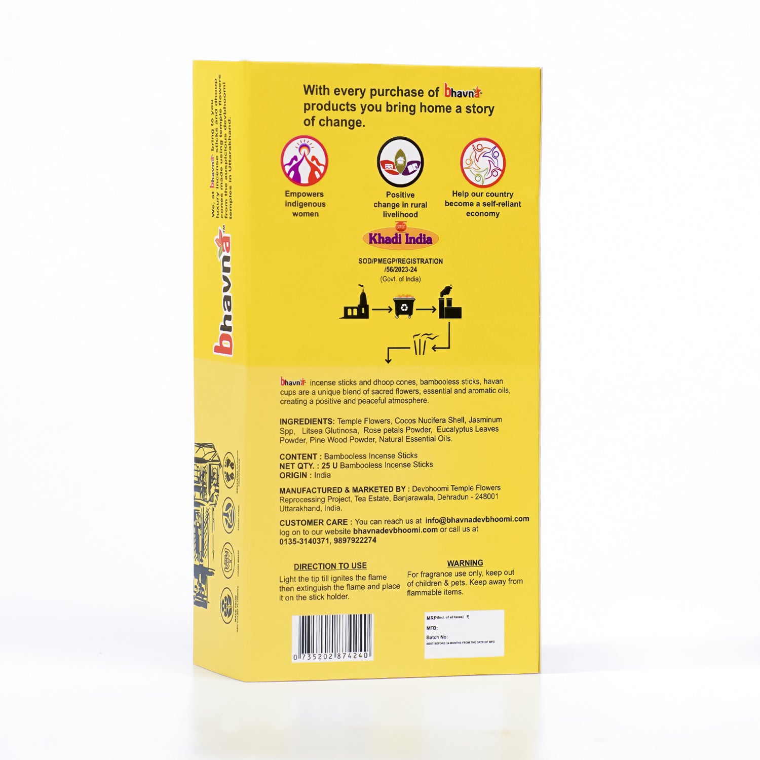 Jasmine Bambooless Incense Stick